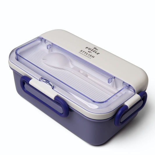 Compact 3-Compartment Bento Lunch Box 1100ml