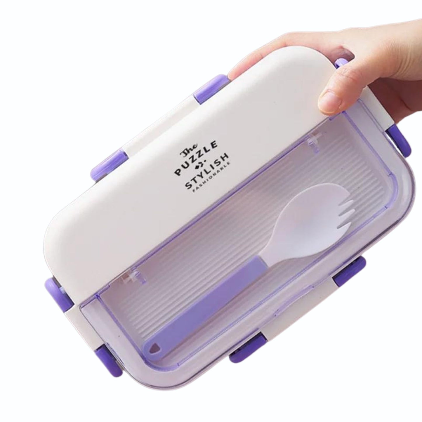 Compact 3-Compartment Bento Lunch Box 1100ml