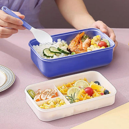 Compact 3-Compartment Bento Lunch Box 1100ml