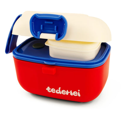 Cute Portable Snack Container with Separate Compartments and Accessories - Available in 450ml and 800ml Sizes