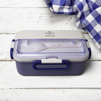 Compact 3-Compartment Bento Lunch Box 1100ml