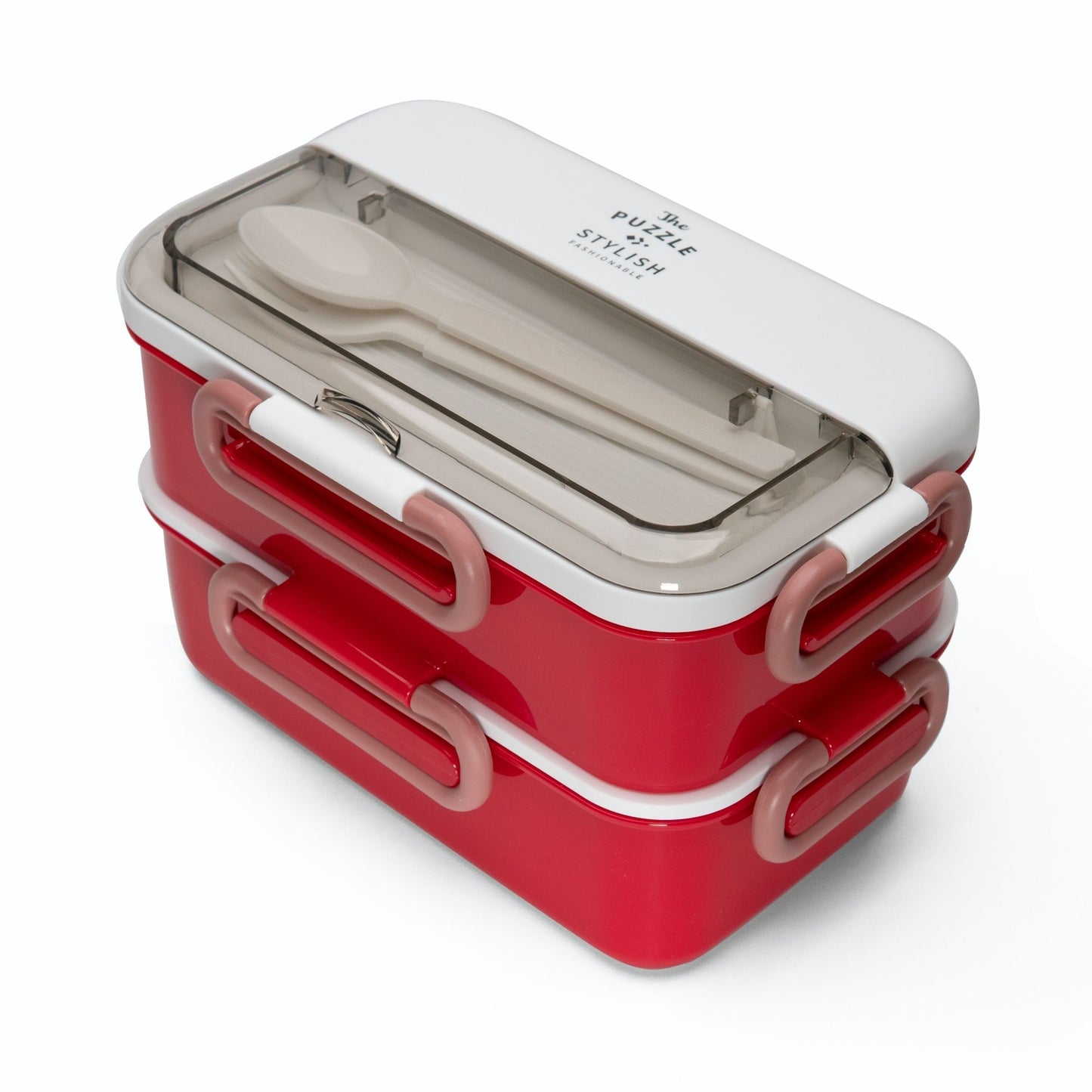Due-Deck Stainless Steel Lunch Box - Leakproof 3 Compartment 1600 ml