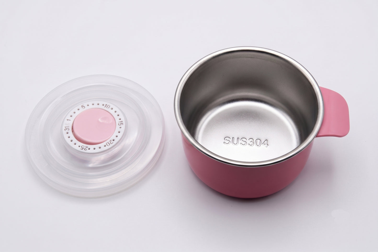 Bento Lunch Box with Stainless Steel Compartments, Spoon & Snack Container