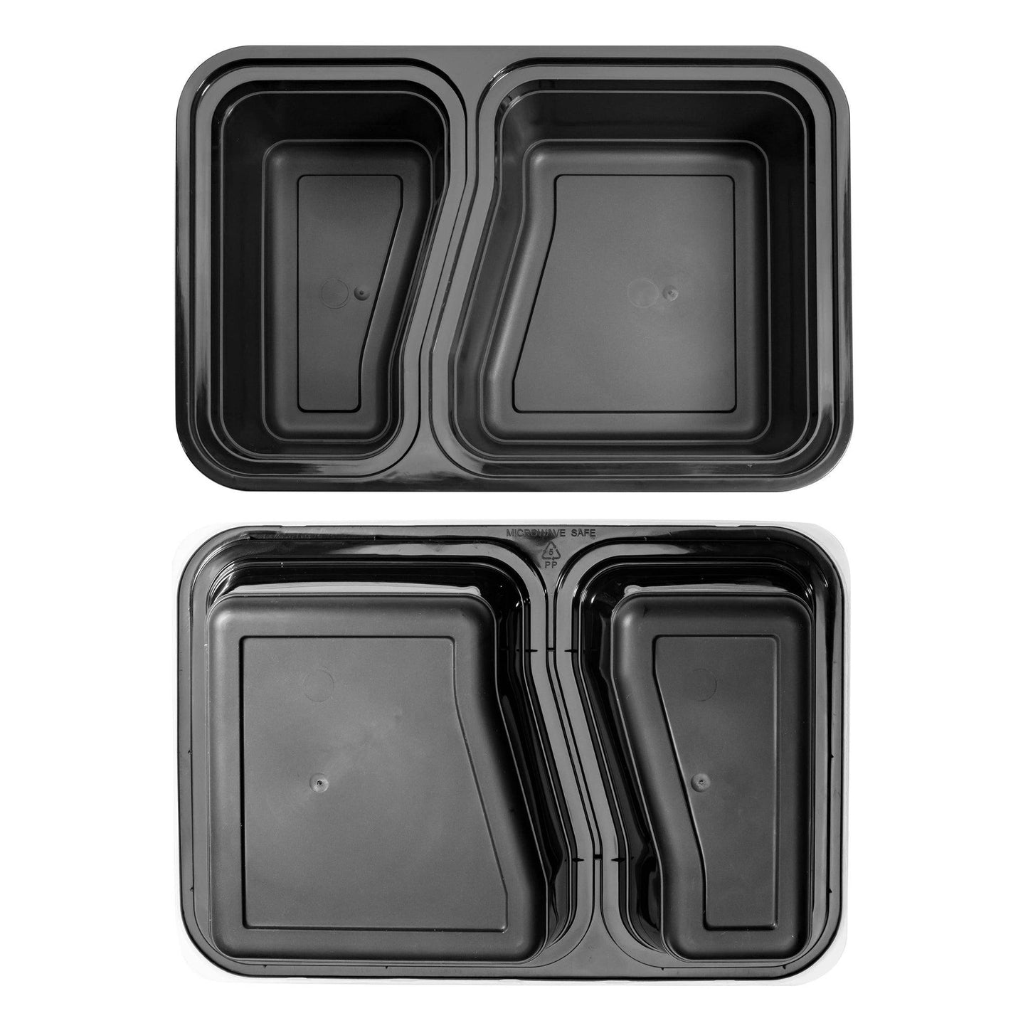 240 X Two Compartment Meal Prep Container Bulk Saving Pack - Jugglebox Australia