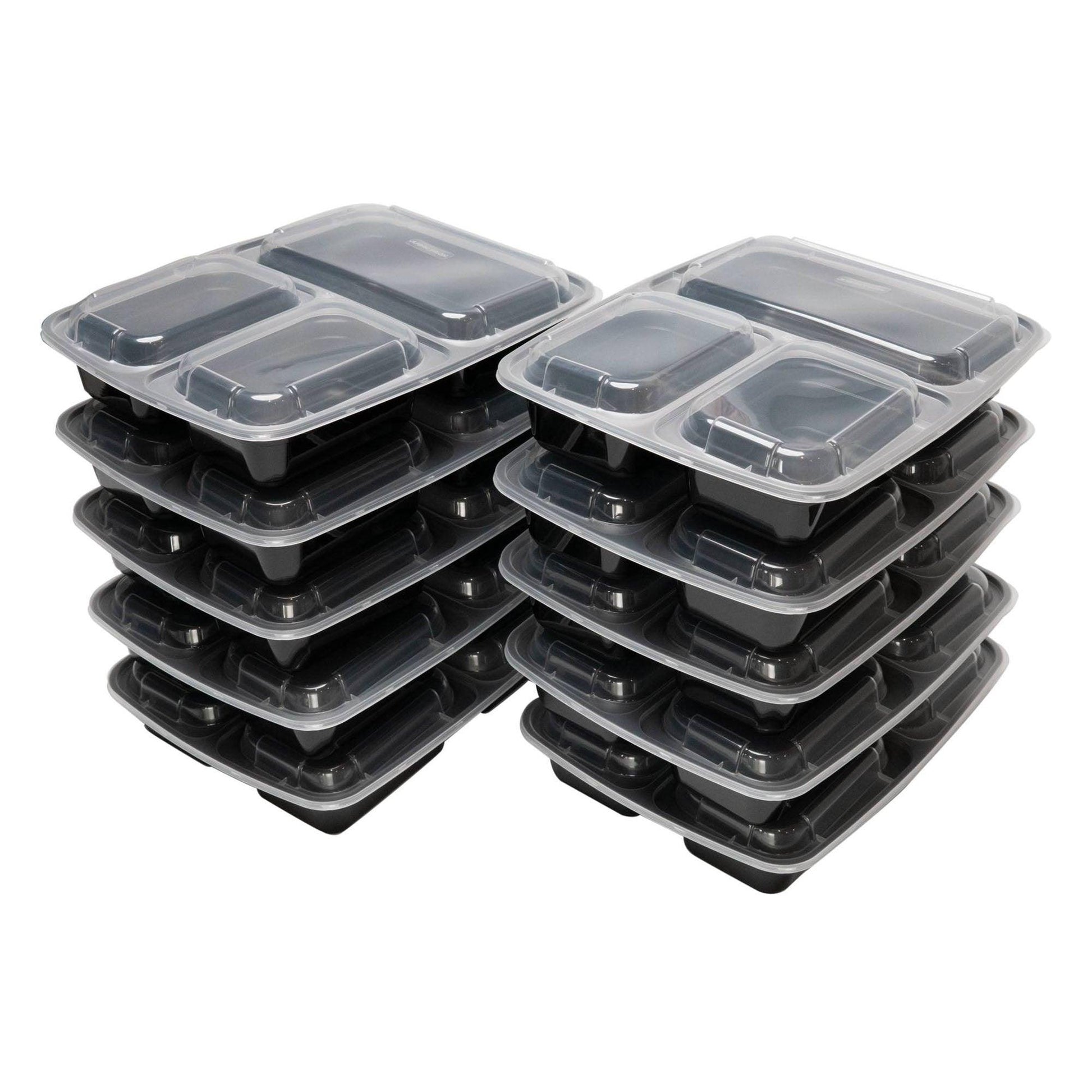 240 X Three Compartment Meal Prep Container Bulk Saving Pack - Jugglebox Australia